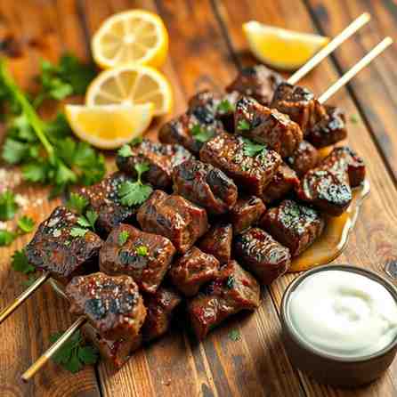 Juicy Israeli Beef Skewers - Kosher Dinner Recipe